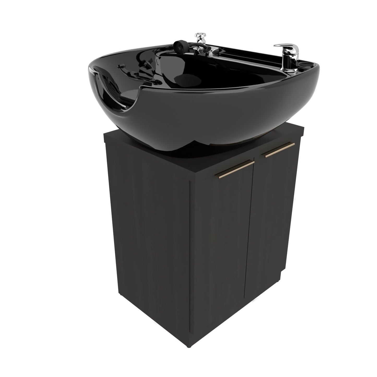 Comfort-Pad Add-On Shampoo Pedestal w/ CB79 Shampoo Bowl - Collins - Salon Equipment and Barber Equipment