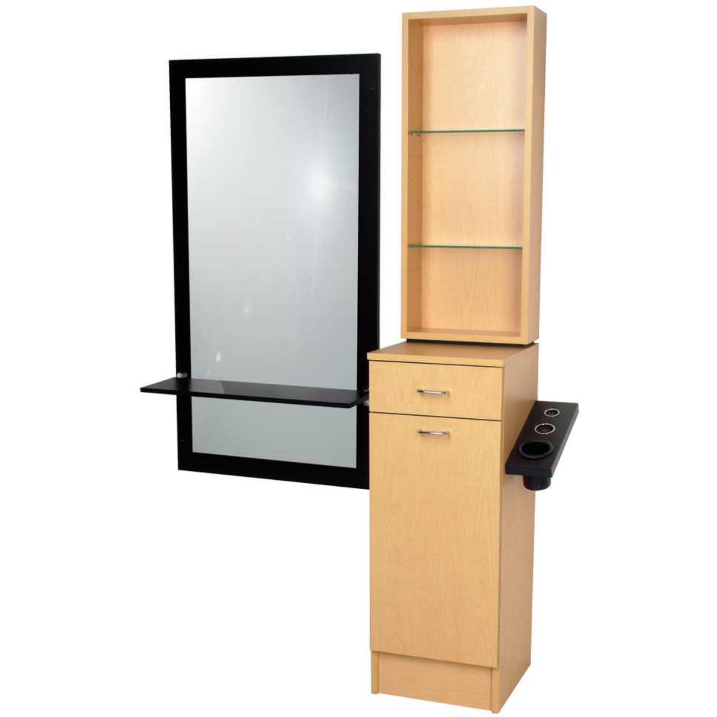 Retail Styling Vanity w/Out Mirror - Matte Black