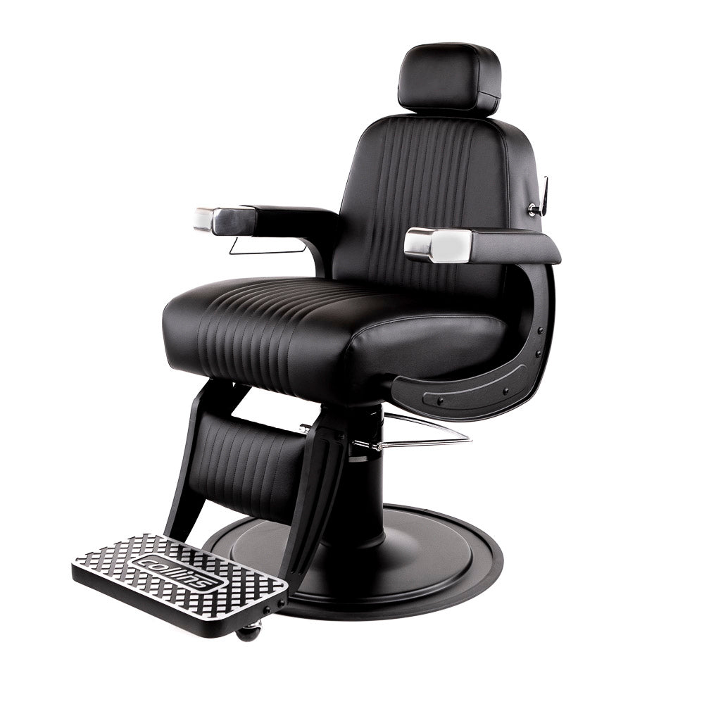 Blacked-Out Cobalt Omega Barber Chair - Collins