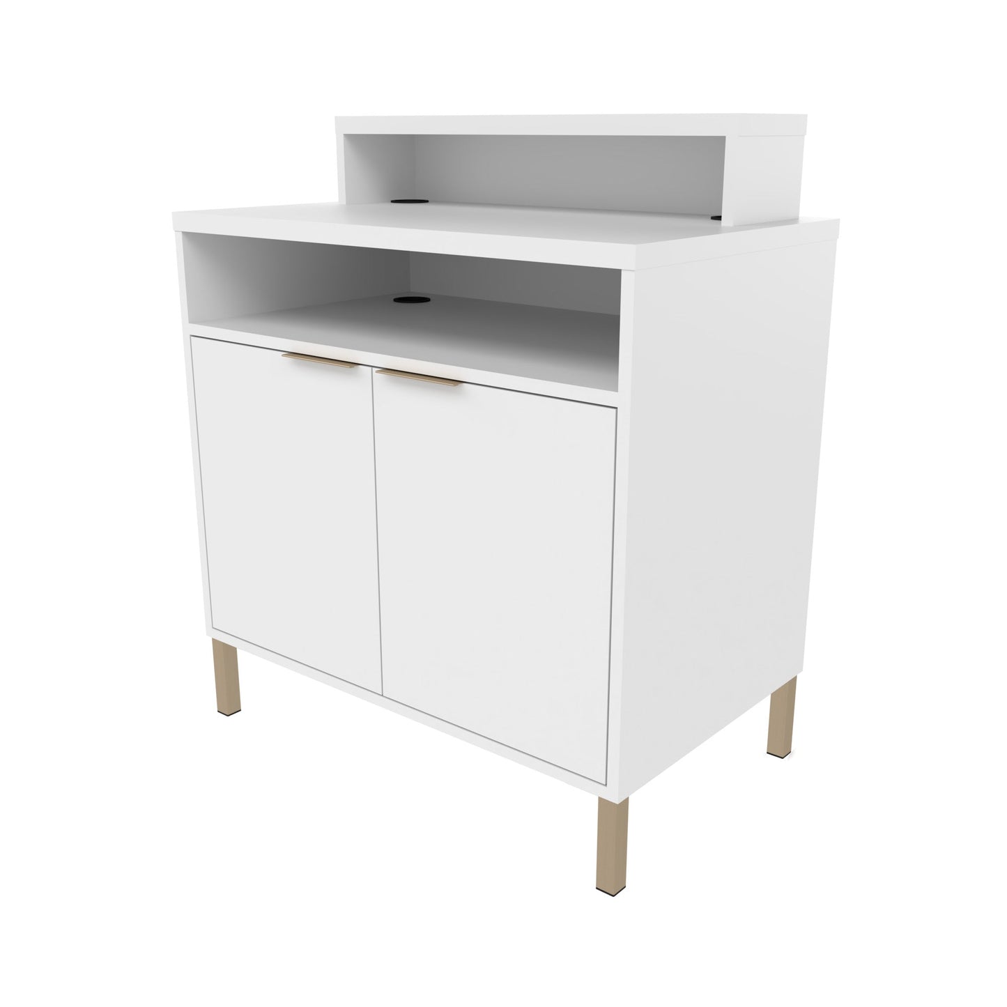 Aspen Concierge Desk with Metal Legs - Collins - Salon Equipment and Barber Equipment