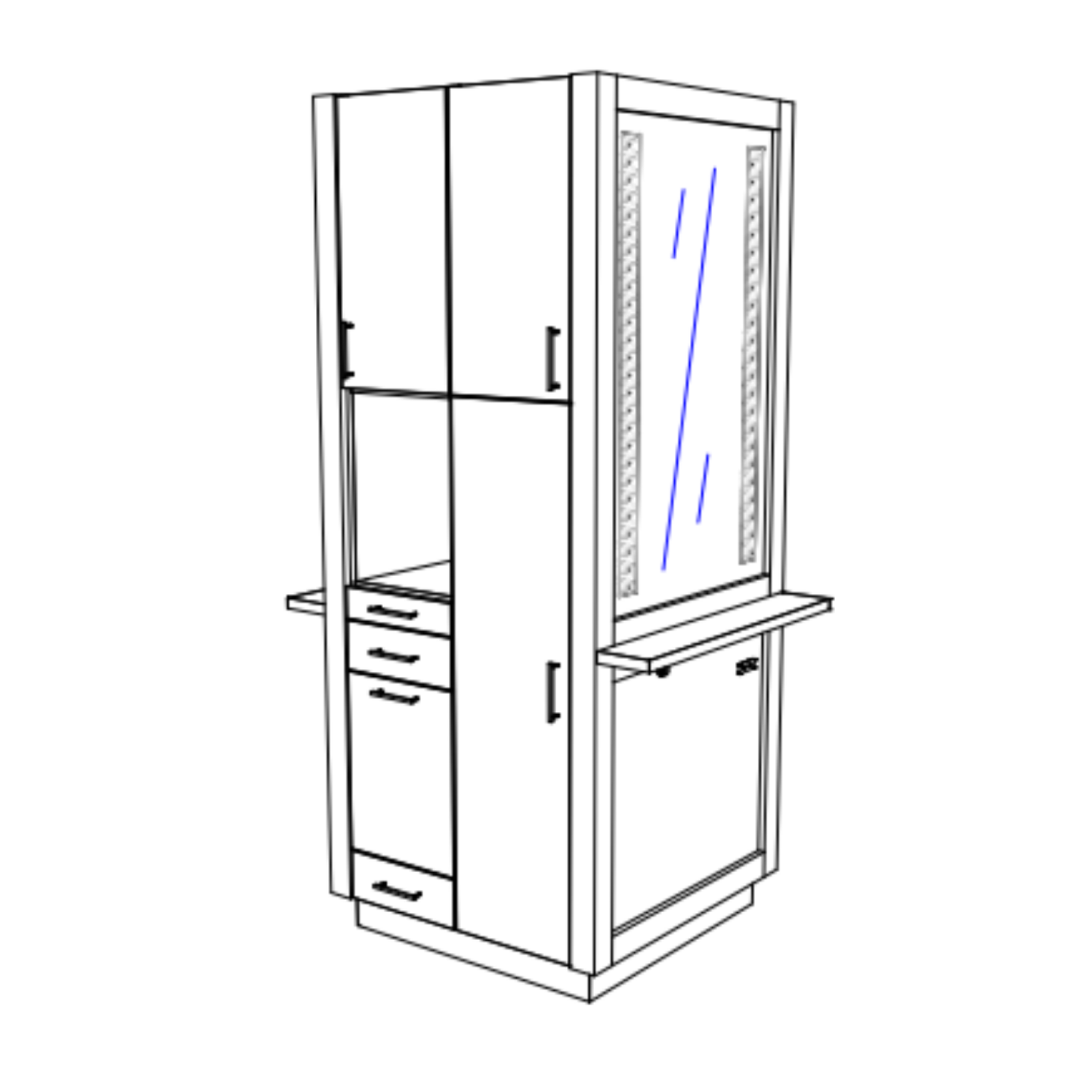 Double-Sided Styling Island - Black Riftwood (6414-NG)