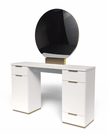 Nico Wall Station w/ a Metal Accent - Linen (D427-60)